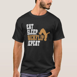 Camiseta Parkour Eat Sleep Backflip Repetir Legal