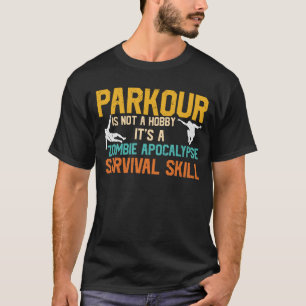 Camiseta Parkour Engraçado Dizendo Que É Um Zombie Sur Ap