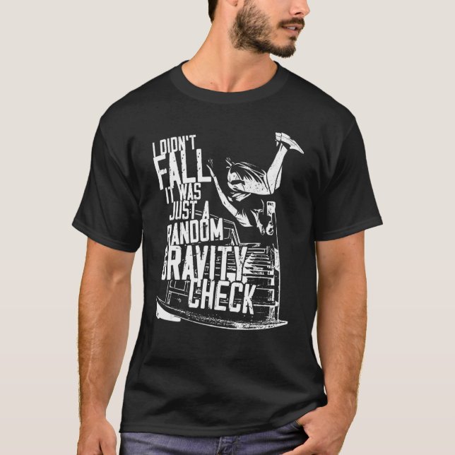 Camiseta Parkour Free Running Traceur I Didn't Fall It Was  (Frente)