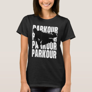 Camiseta Parkour Freerunner Freerunning Traceur Bold Silhou