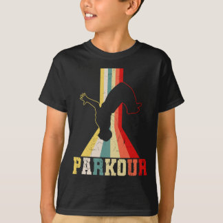 Camiseta Parkour Freerunner Traceur Retro Freerunning Men B