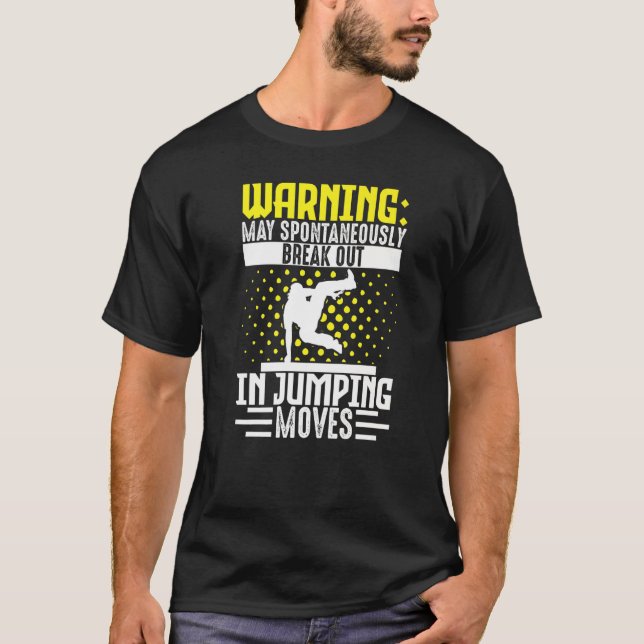 Camiseta Parkour Freerunning Traceur Athlete Warning Maio (Frente)