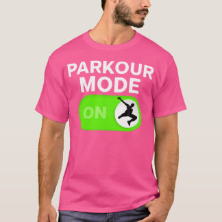 Camiseta Parkour Mode On Freerunning Silhouette Boys