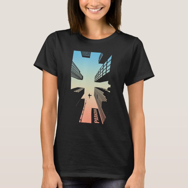 Camiseta Parkour Obstacle Course Kids Freerunning Calçados  (Frente)