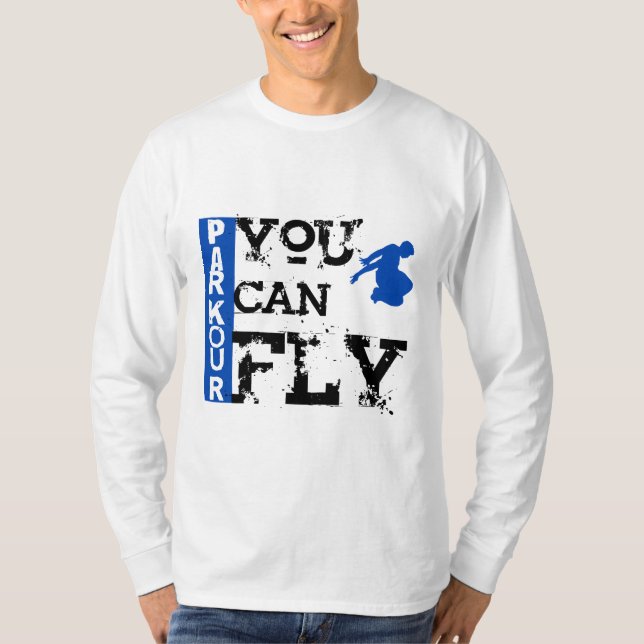 Camiseta Parkour - você pode voar (Frente)
