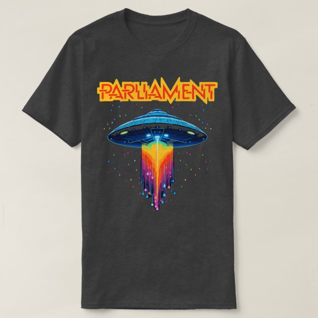 Camiseta Parlamento Funkadelic Retro Mothership Rock Funk (Frente do Design)