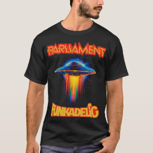 Camiseta Parlamento Funkadelic Retro Mothership Rock Funk T