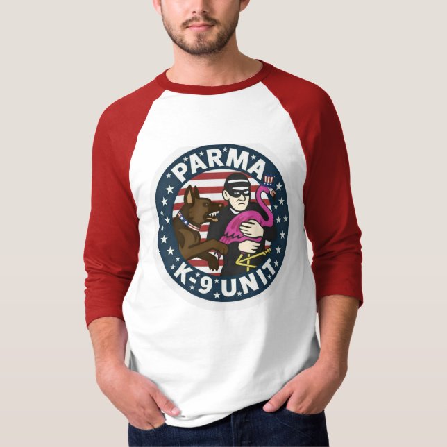 Camiseta Parma K9 flamingo EUA (Frente)