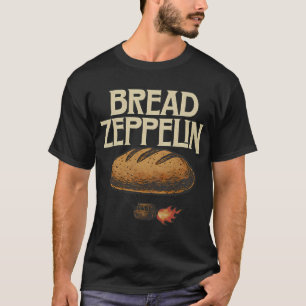 Camiseta Paródia da Banda de Rock Bread Zeppelin