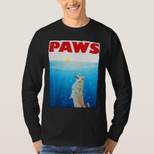 Camiseta Paródia De Corgi E Tênis De Cachorro Superior