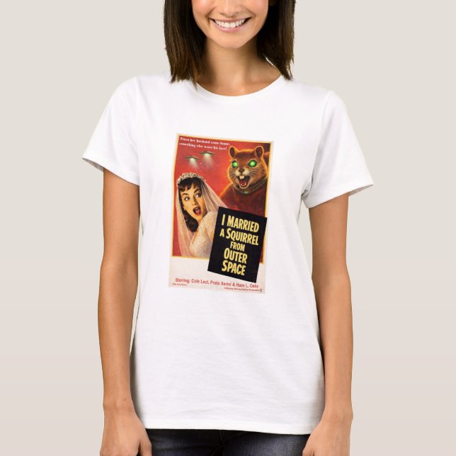 Camiseta Paródia de Esquilo do Espaço Exterior (Frente)