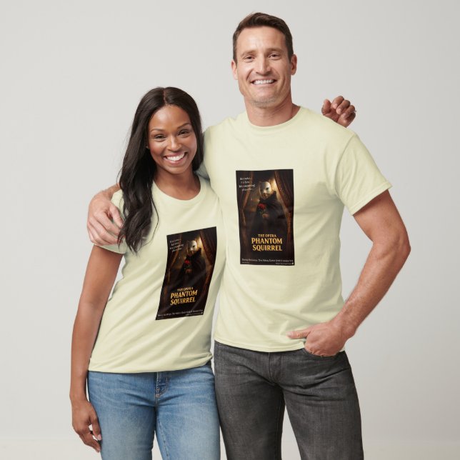 Camiseta Paródia de Esquilo Fantasma da Ópera (Unissex)