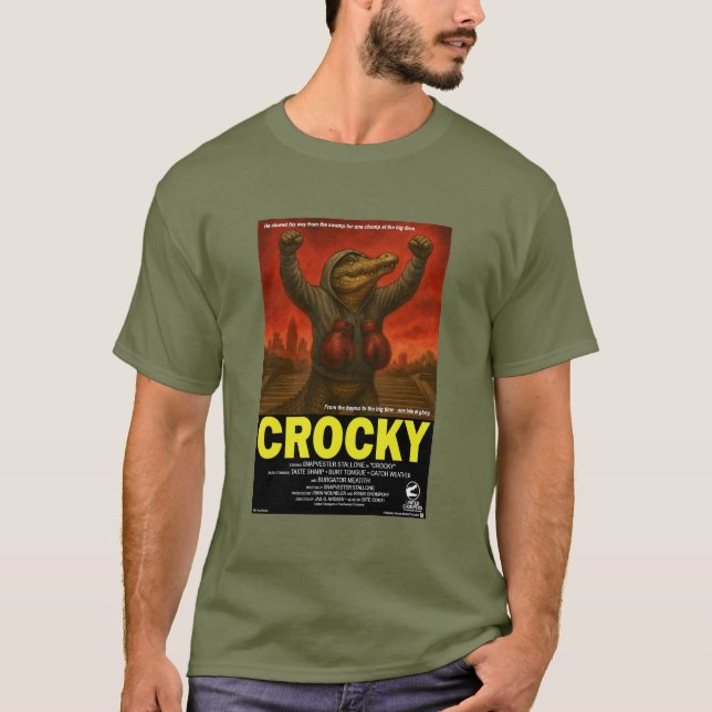 Camiseta Paródia de Filme Clássico Crocky (Frente)