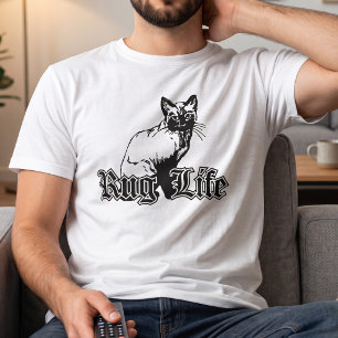 Camiseta Paródia de Gato Engraçado - Rug Life