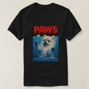 Camiseta Paródia de Patas Cachorro preto perseguindo um rat