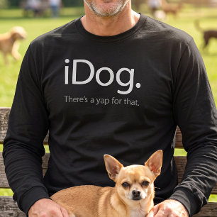 Camiseta Paródia de tecnologia divertida do iDog - Dono de