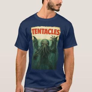 Camiseta Paródia do Filme Cthulhu PosterTentáculos Horror L