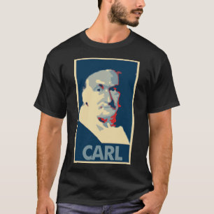 Camiseta Paródia política do poster de Carl Friedrich Gau