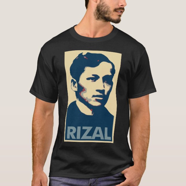 Camiseta Paródia política do poster de Jose Rizal (Frente)
