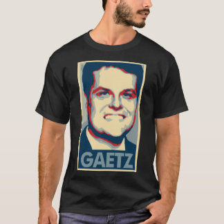Camiseta Paródia política do poster de Matt Gaetz