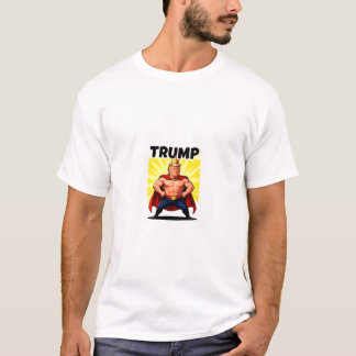 Camiseta Parodic Superhero Trump Caricature