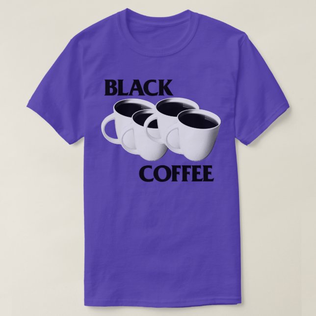 Camiseta Parody Design do café preto (Frente do Design)