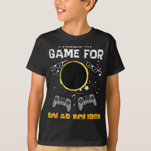 Camiseta Parou Meu Jogo Solar Eclipse 2024 Gamer Men
