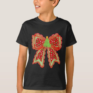 Camiseta Parppy Xmas Coquette Lace Feliz Bright Natal