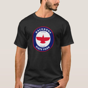 Camiseta Parque Backbone State Iowa IA Águia Férias Lembran