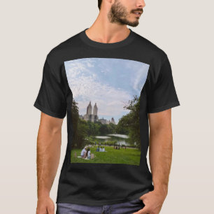 Camiseta Parque Central Nova York Vista Aérea e Lago Cênica
