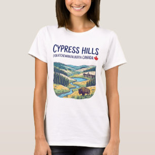 Camiseta Parque Cypress Hills Saskatchewan Alberta Fofo 
