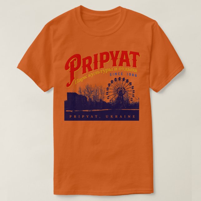 Camiseta Parque de Amusement Pripyat (Frente do Design)