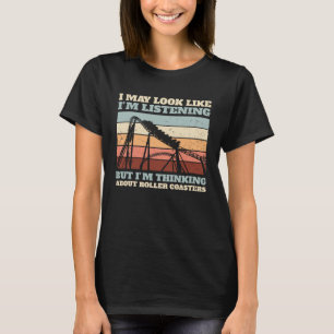 Camiseta Parque de diversões, mas estou pensando na costa d