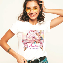 Camiseta Parque de diversões personalizado Carousel Anivers