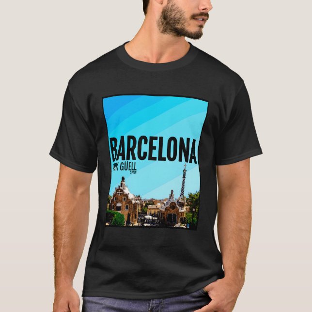 Camiseta Parque de Espanha de Barcelona Guell Barca (Frente)