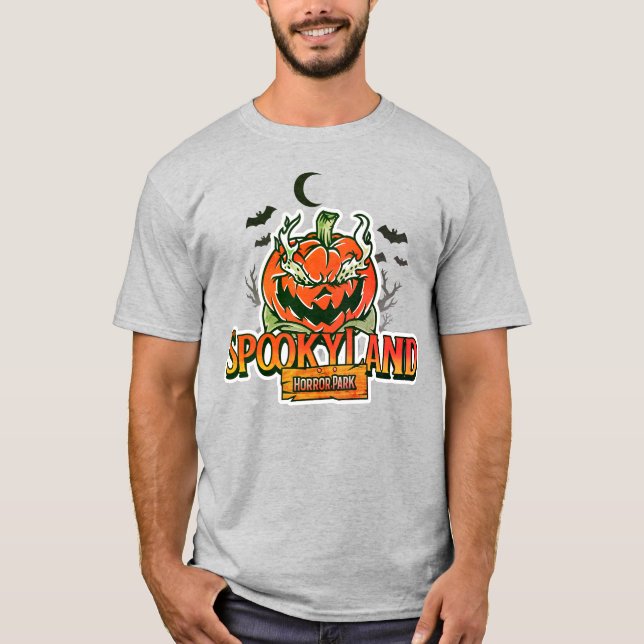 Camiseta Parque do horror da Terra Spooky (Frente)