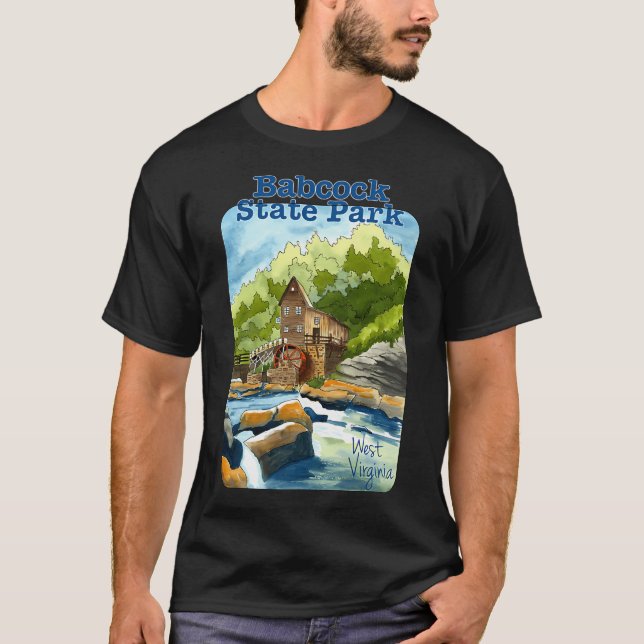 Camiseta Parque Estadual Babcock, Virgínia Ocidental (Frente)