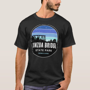 Camiseta Parque Estadual da Ponte Kinzua, preto e azul