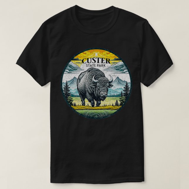 Camiseta Parque Estadual de Custer 1 (Frente do Design)
