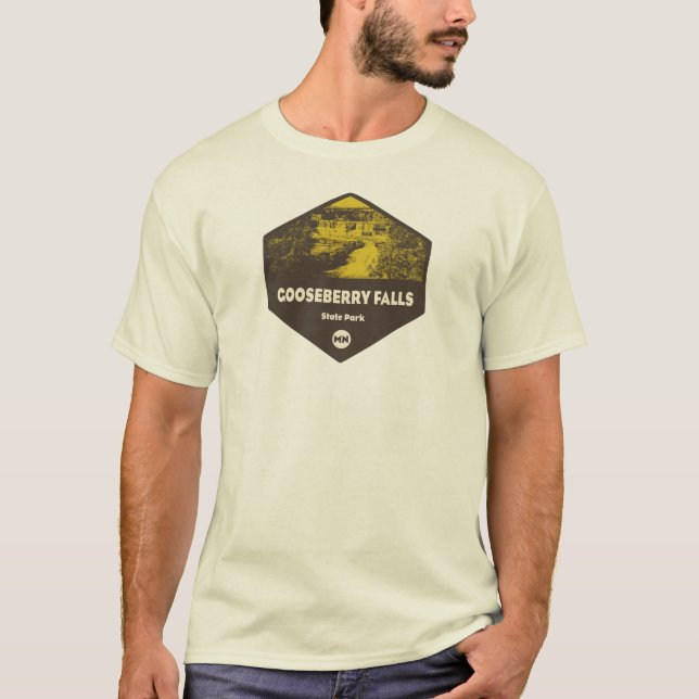 Camiseta Parque Estadual de Gooseberry Falls Minnesota (Frente)