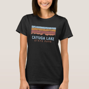 Camiseta Parque Estadual do Lago Cayuga, Nova Iorque, Retro