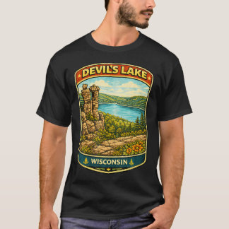 Camiseta Parque Estadual do Lago do Diabo Wisconsin Trilha 