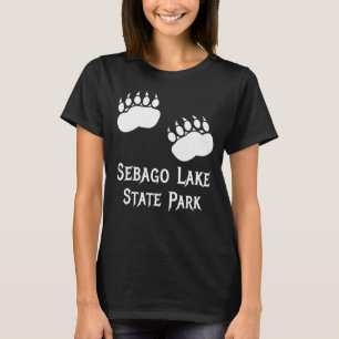 Camiseta Parque Estadual do Lago Sebago, Maine Bear Paw Cig