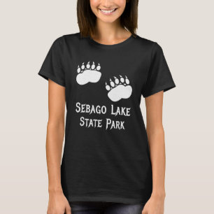 Camiseta Parque Estadual do Lago Sebago, Maine Bear Paw Cig