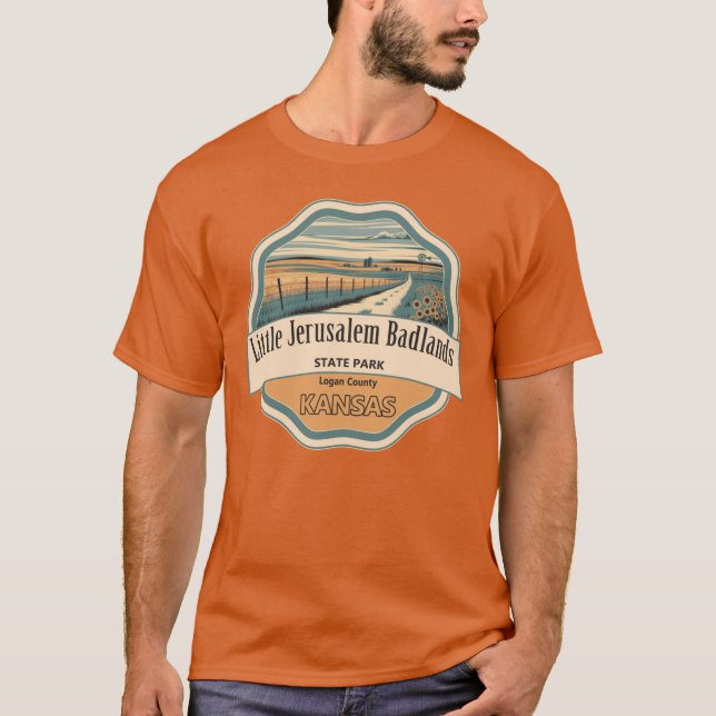 Camiseta Parque Estadual Little Jerusalem Badlands (Frente)