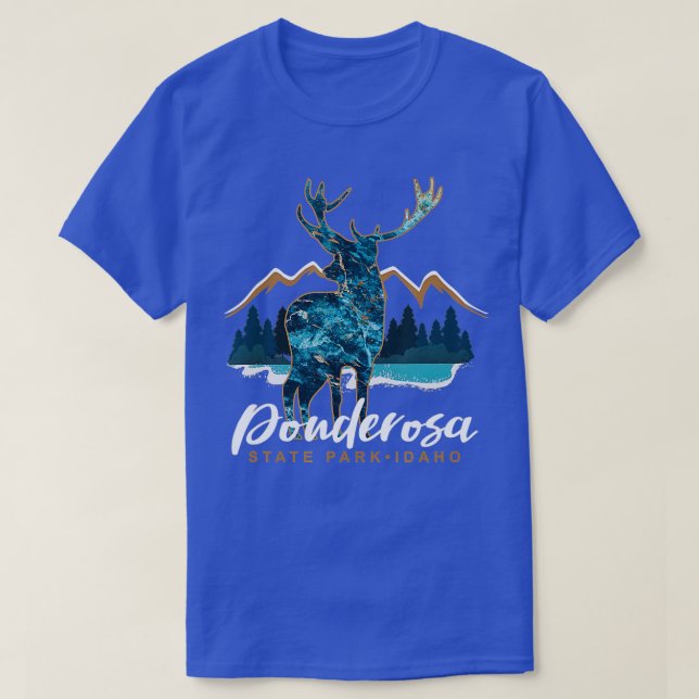 Camiseta Parque Estadual Ponderosa Idaho Souvenir (Frente do Design)