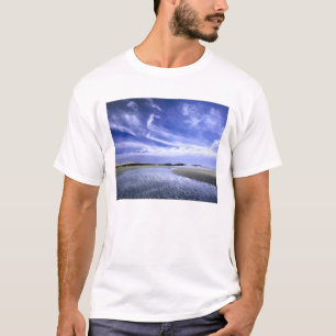 Camiseta PARQUE ESTADUAL PRAIA POPHAM, MAINE. EUA. Cirrus