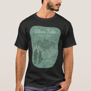 Camiseta Parque Estadual Silver Falls Oregon Caminhada Retr