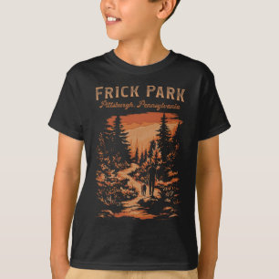 Camiseta Parque Frick Pittsburgh Pensilvânia Caminhada Vint