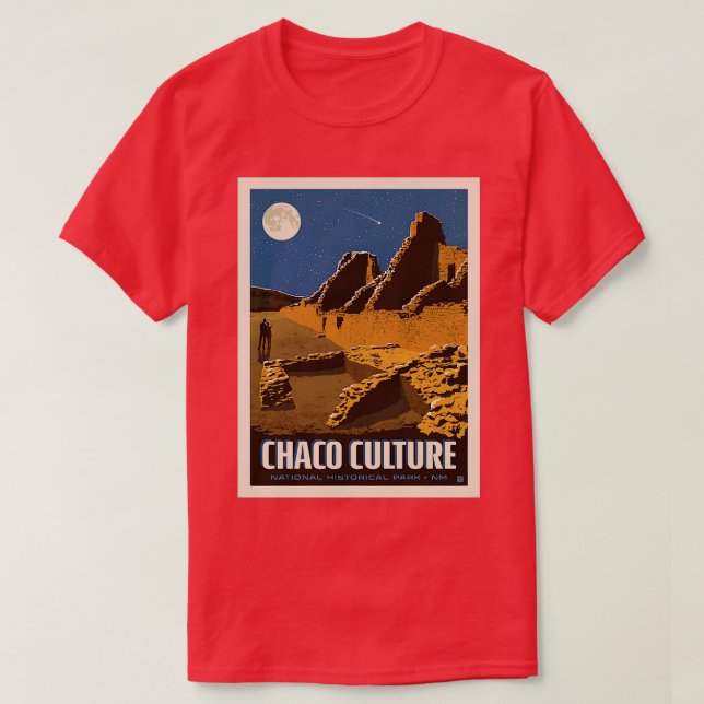 Camiseta Parque Histórico Nacional da Cultura Chaco Novo Mé (Frente do Design)